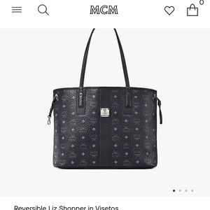 Brand new mcm reversible Liz shopper